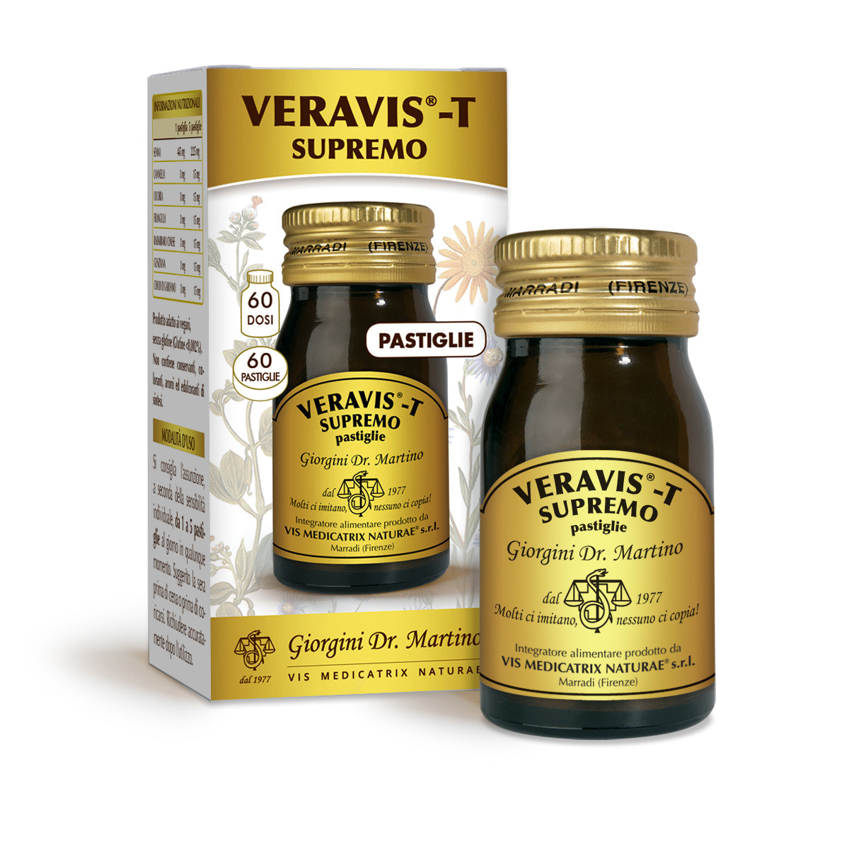 Dr Giorgini Veravis-T Supreme Tabletas 30 g - 60 tabletas de 500 mg