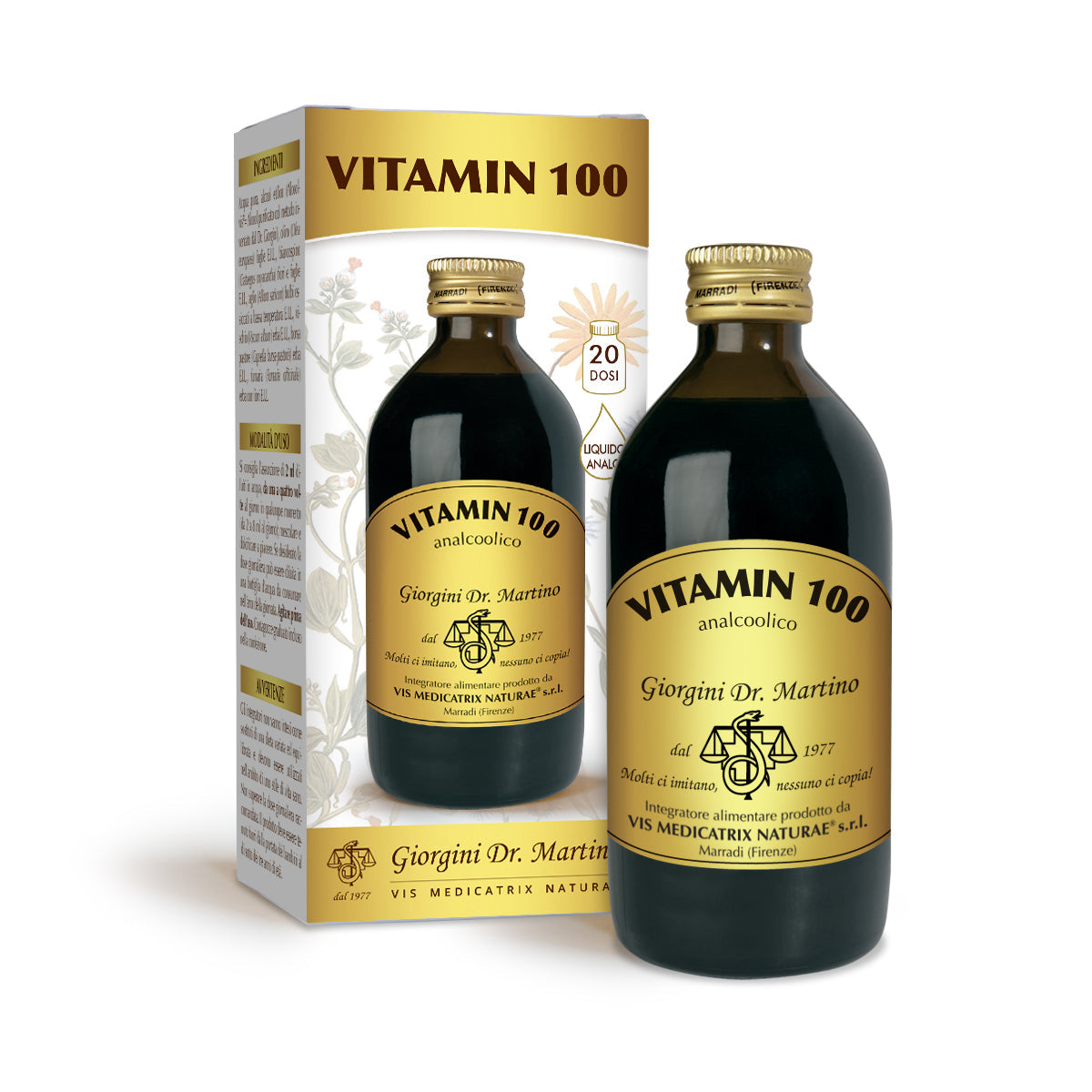 Dr Giorgini Vitamina 100 - 200 ml lichid fără alcool