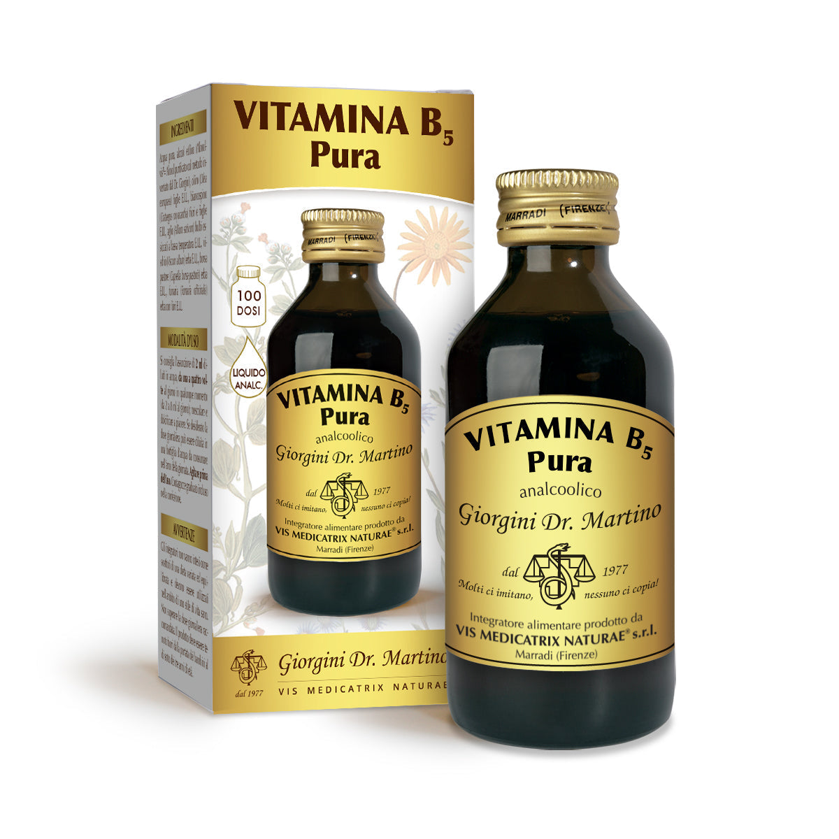 Dr Giorgini vitamina b5 pura liquido analcoolico 100 ml