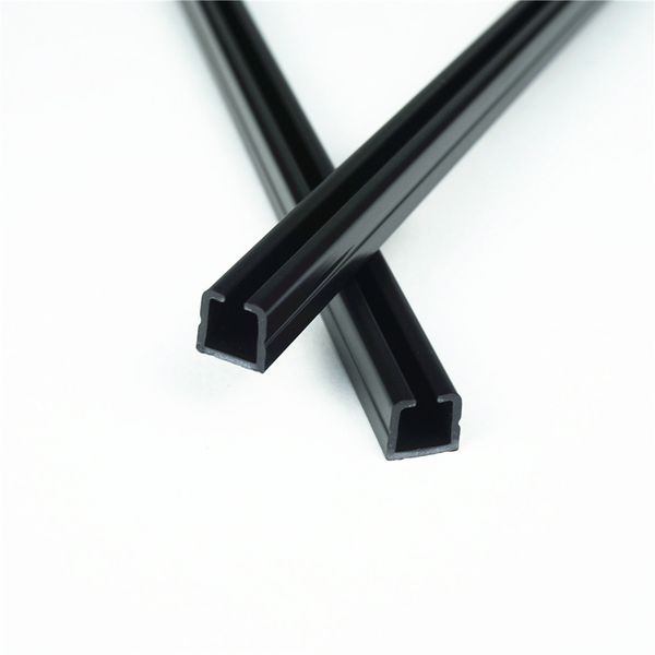 Car curtain rail straight rail slide rail smooth silent rail ABS track plastic slot plastic profile