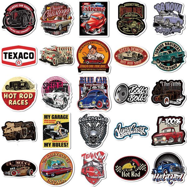 50 modified vintage car non infringing lagelaptopscooter stickerswaterproof