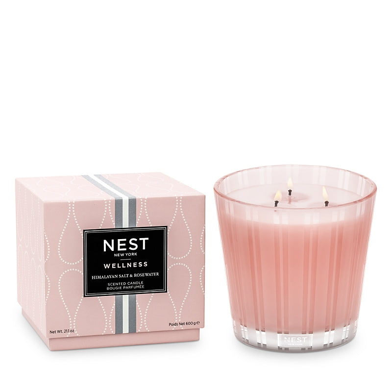 Nest Fragrances Himalayan Salt Rosewater 3-Wick Candle, 21.2 oz.