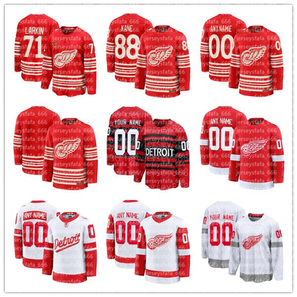 Lucas Raymond Wings Hockey Jersey Michael Rasmussen Marco Kasper Jonatan Berggren Erik Gustafsson Ben Chiarot Christian Fischers Alex DeBrincat men
