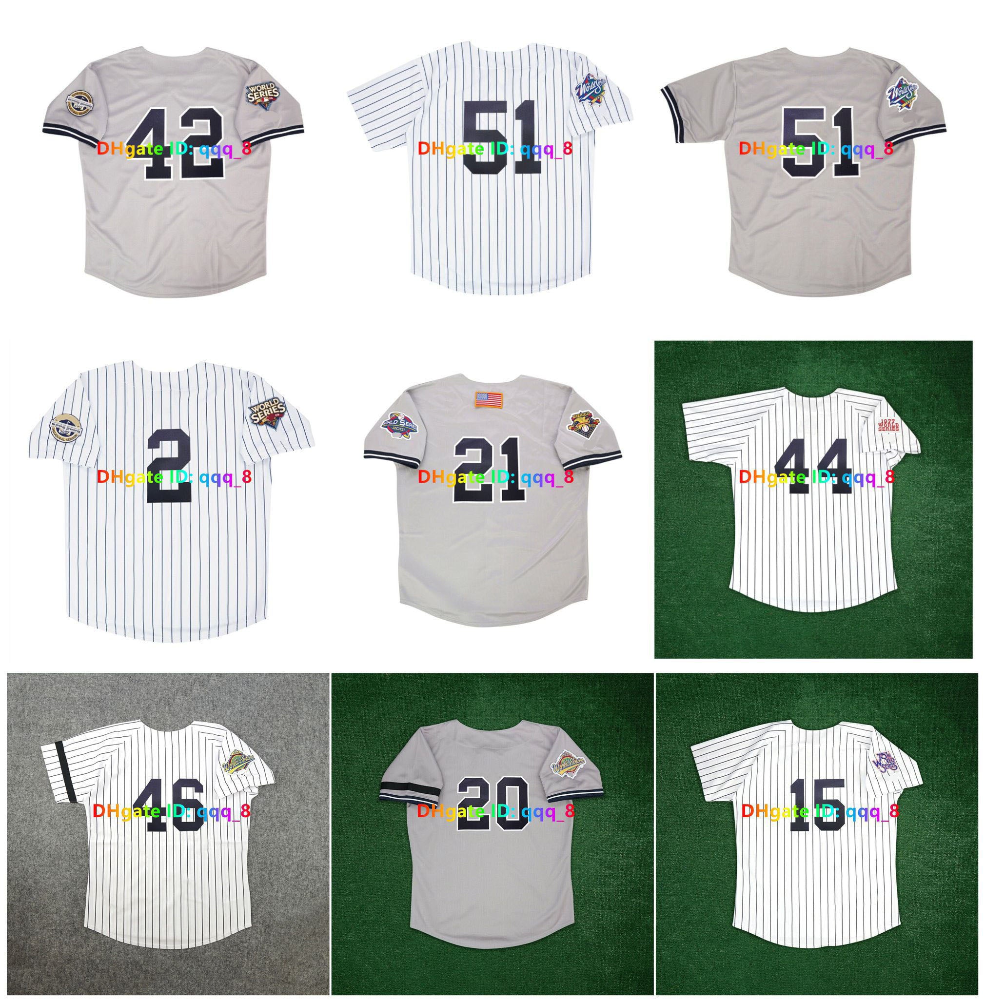 Jeter Mariano Rivera Yankees World Series NY Baseball Jerseys Reggie Jackson Williams Pettitte Hideki Matsui CC Sabathia Alex Rodriguez Thurman Muns