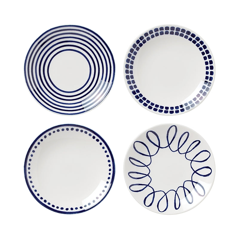 kate spade new york Charlotte Street Tidbit Plates, Set of 4