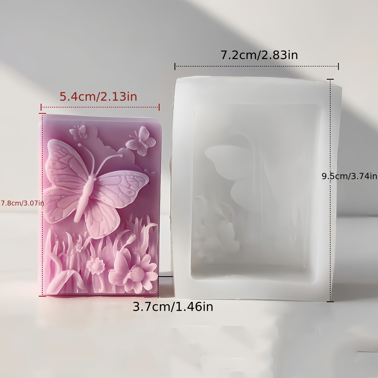 TEMU 4-cavity & Floral Soap Mold - Non-toxic Silicone Mold With , Flower, For Diy Candle, Bath , Wedding, Birthday Party - & Long-lasting Crafting