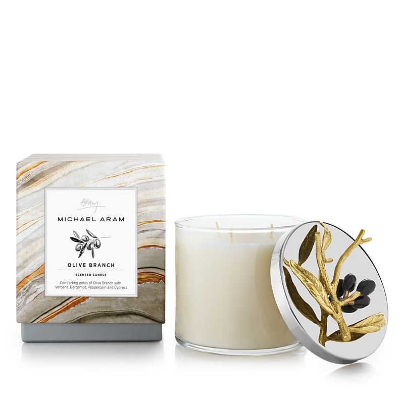 Michael Aram Olive Branch Candle, 13.5 oz.