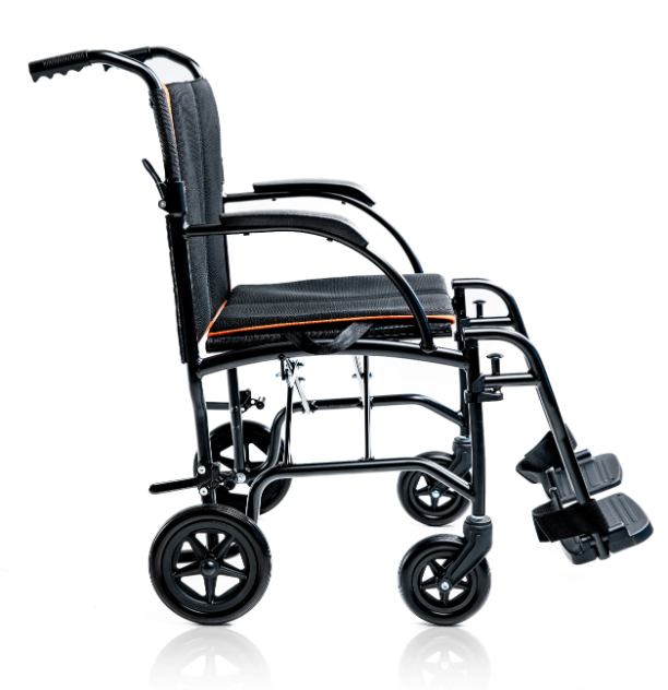 Feather Transport Aluminum Transport Chair, Without Handbrakes