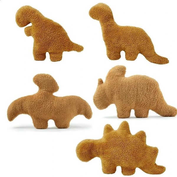 Nugget Pillow Dino Chicken Nugget Plush Pillow Cartoon Dinosaur Plush Pillow Stuffed Animal Plush For Kids Baby Gift 250114