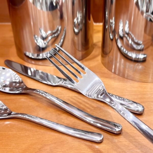 24Pcs Gold Dinnerware Set Mirror Cutlery Tableware 304 Stainless Steel Flatware Western Sierware Kitchen Dinner Knife Spoon Fork Bright Ligh