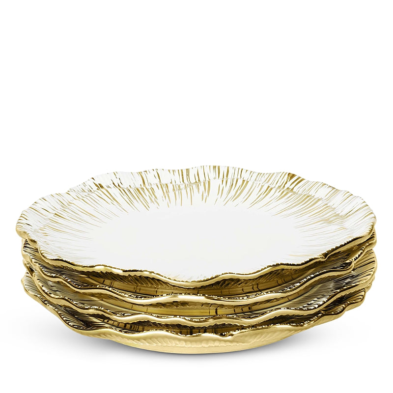 Michael Aram Anemone Tidbit Plates, Set of 4