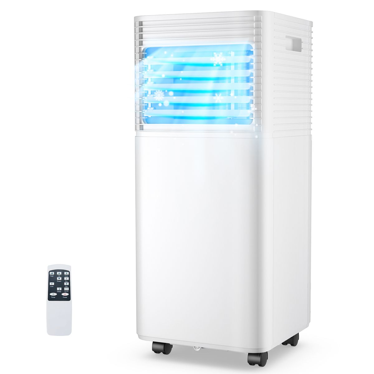10,000BTU Portable Air Cooler with Fan & Dehumidifier Mode - Air Conditioner-White
