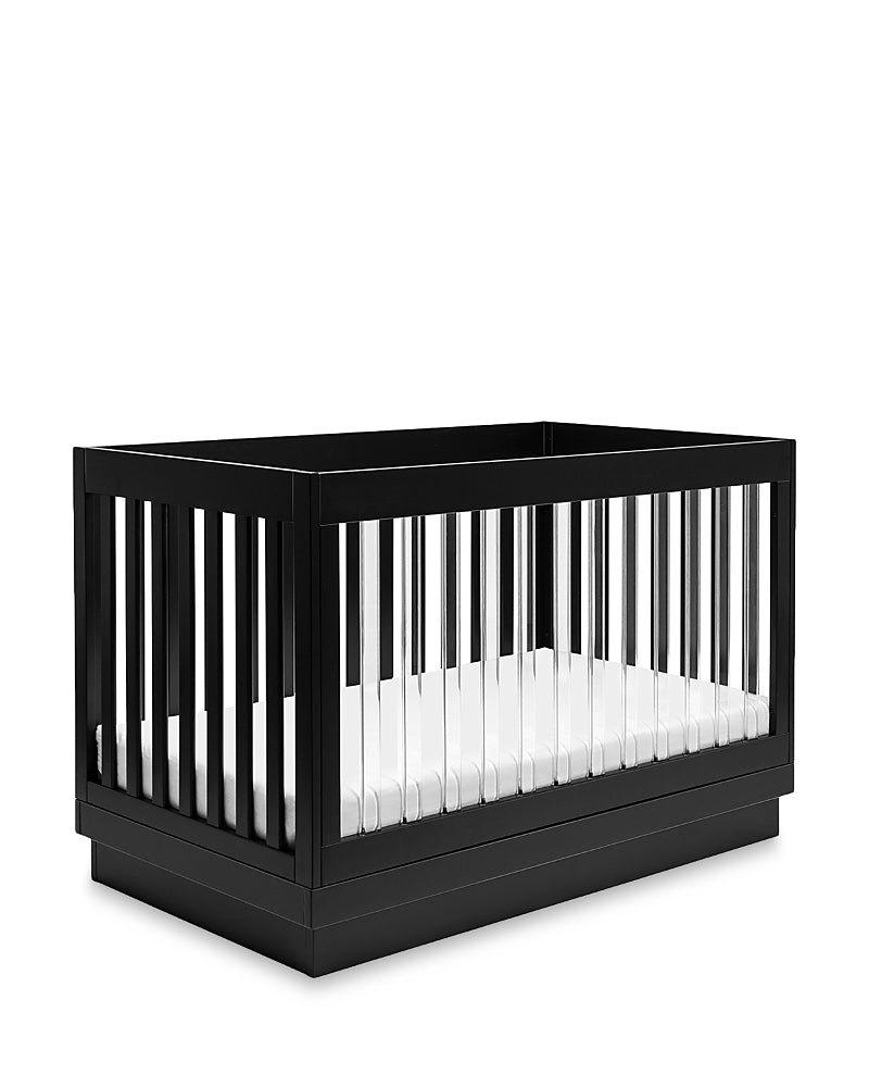 Babyletto Harlow Acrylic 3-in-1 Convertible Crib with Toddler Bed Conversion Kit