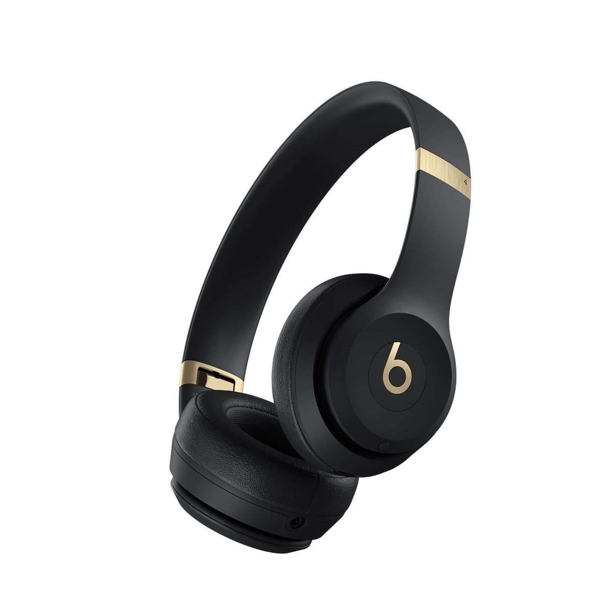 Beats Solo 4 Wireless Bluetooth On-Ear Headphones - Black and Gold