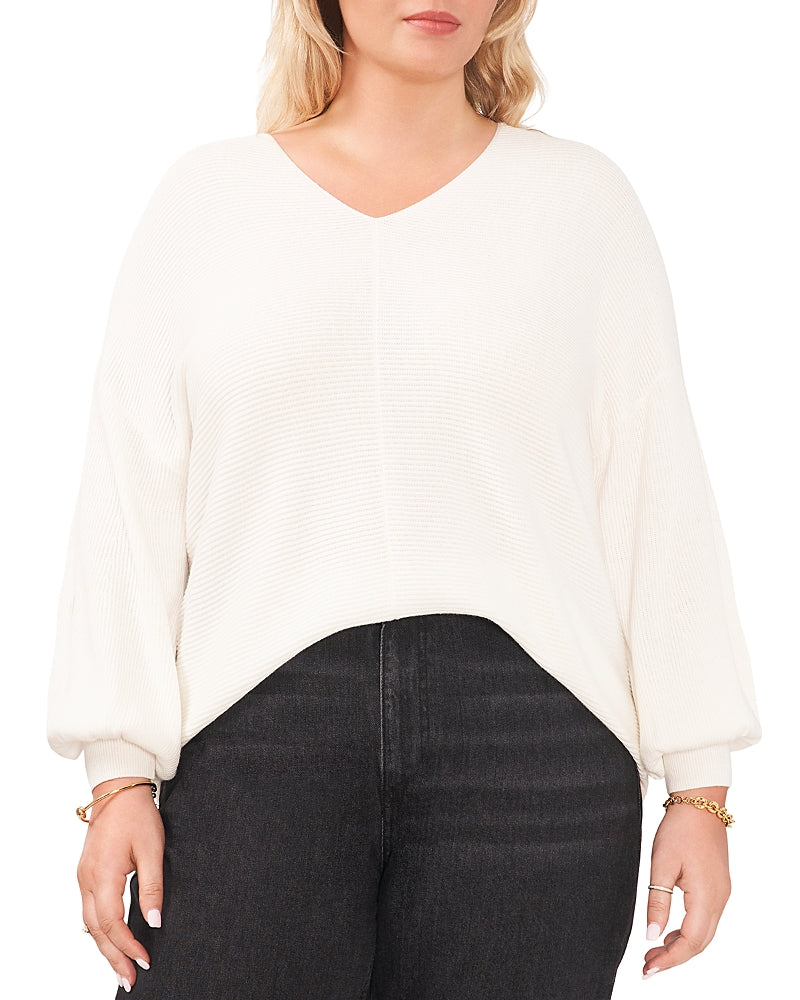 1.state Plus Bubble Sleeve Sweater