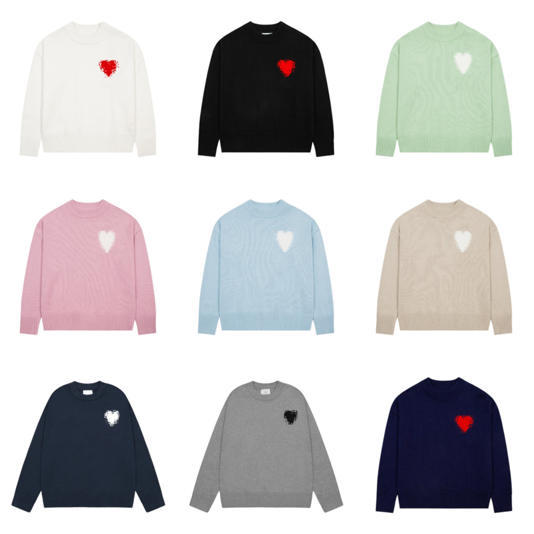 Designer Mens Sweater Paris Cardigan Women Jumpers knitted Sweatshirts Winter Knit Sweats Shirts Crewneck Pull France Fashion Knitwear Heart Clothes