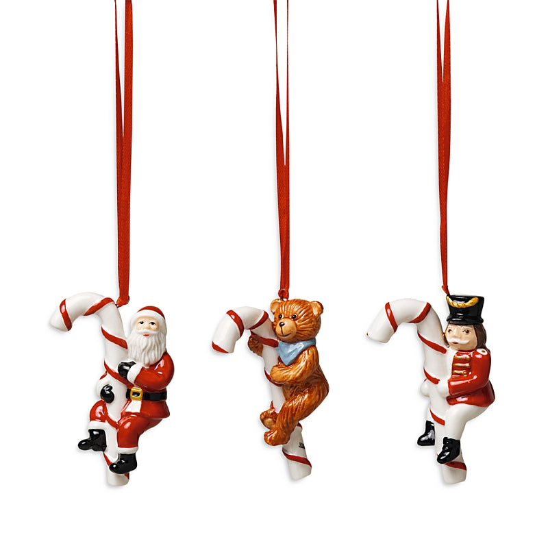 Villeroy & Boch Candy Cane Nostalgic Ornaments, Set of 3
