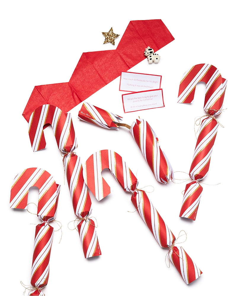 Meri Meri 6 Pc. Candy Cane Shape Crackers