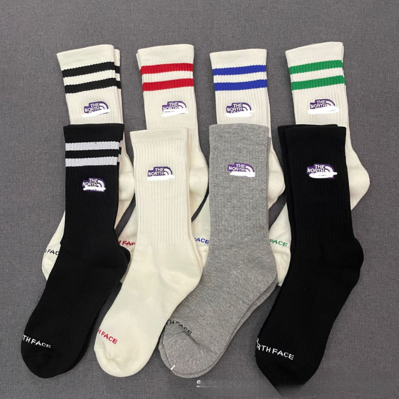 Casual Cotton Breathable Designer Skateboarding Hip Hop Sports Men Men&#039;s Socks Pack Fashion