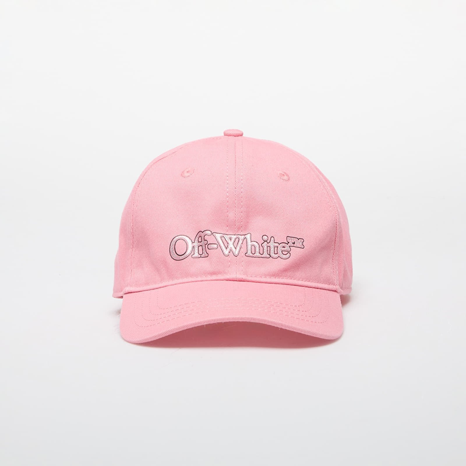 Off-White Kids Big Bookish Baseball Pink- Glittered II