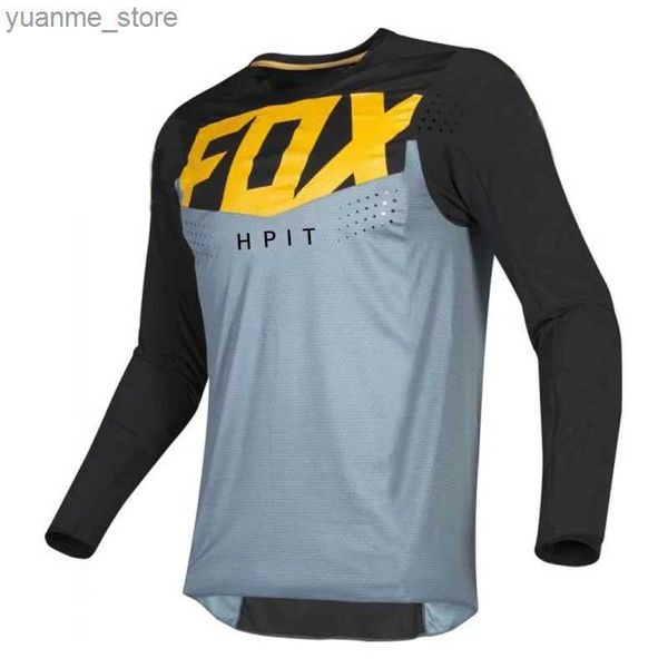 Cycling Shirts Tops 2022 Motorcycle Mountain Bike Team Downhill Jersey Hpit Offroad MX Bicycle Locomotive Shirt Cross Country Mountain Bike