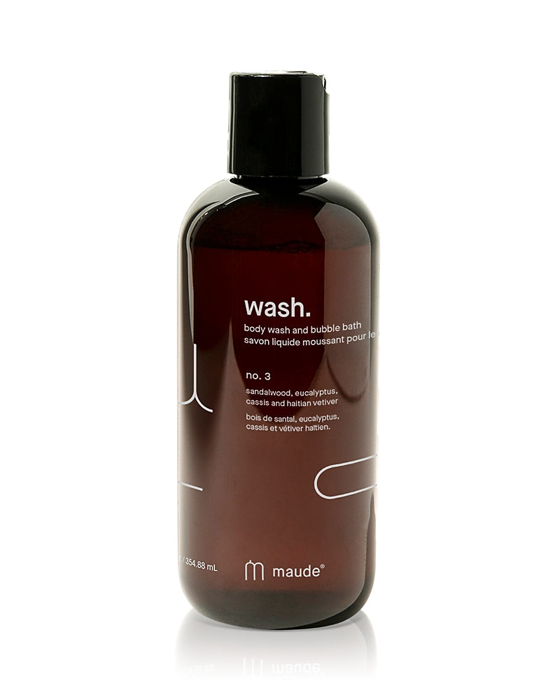 maude Wash No. 3 Body Wash & Bubble Bath 12 oz.