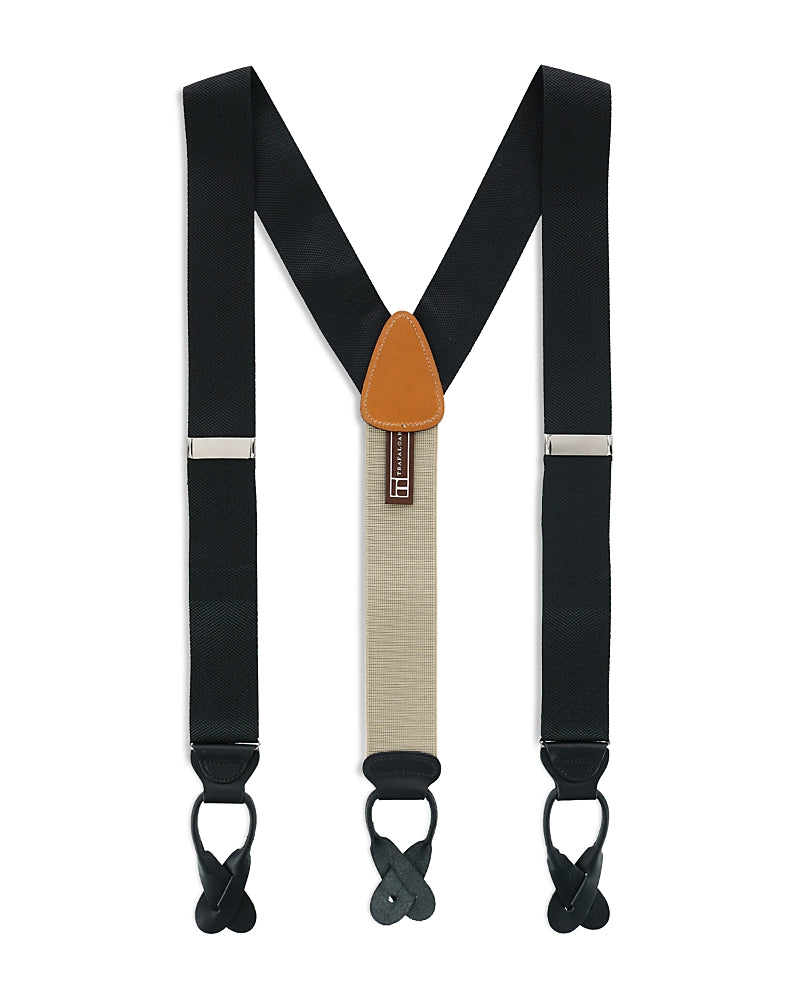 Trafalgar Hudson Nylon Button End Suspenders