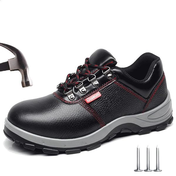 Work safety shoes for men waterproof smooth breathable steel toe caps electrical insulation construction sports shoes 241223