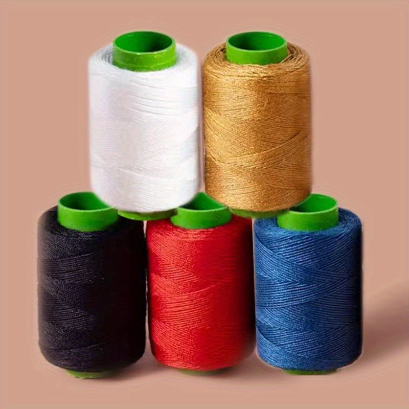 TEMU 5pcs Of Thick Colored Denim Fabric Thread, 3 Strands Of Thick Fabric Repair Thread, Suitable For Repairing Jeans, Quilts, Backpacks, Etc
