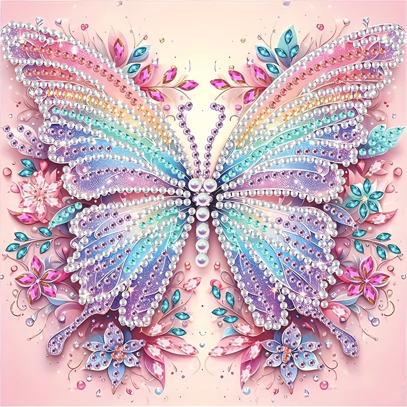 TEMU Special Shape Mosaic Craft Kit, 5d Diy Pink Diamond Painting For Beginners, Wall Art Decor For Bedroom, Office, And Living Room