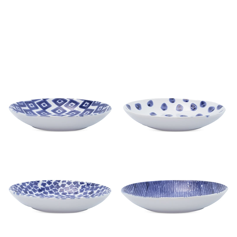 Vietri Santorini Assorted Pasta Bowls, Set of 4