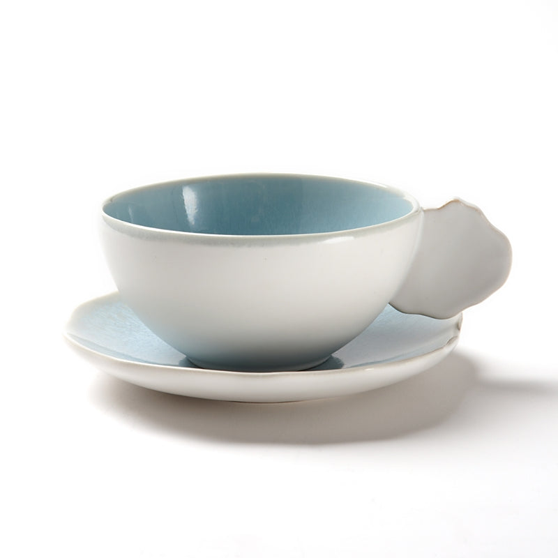 Jars Plume Blue Tea Cup & Saucer