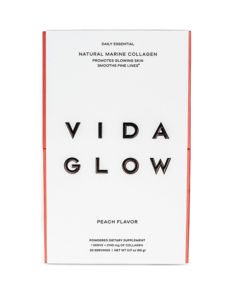 Vida Glow Natural Marine Collagen Dietary Supplement - Peach