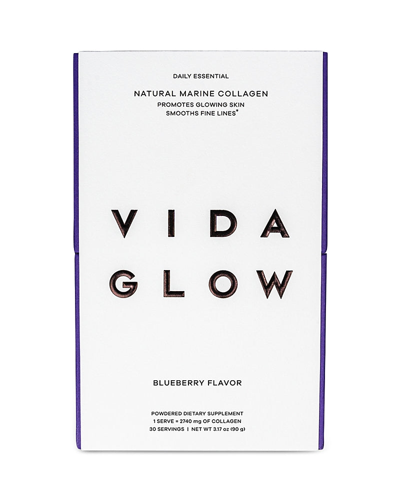 Vida Glow Natural Marine Collagen Dietary Supplement - Blueberry