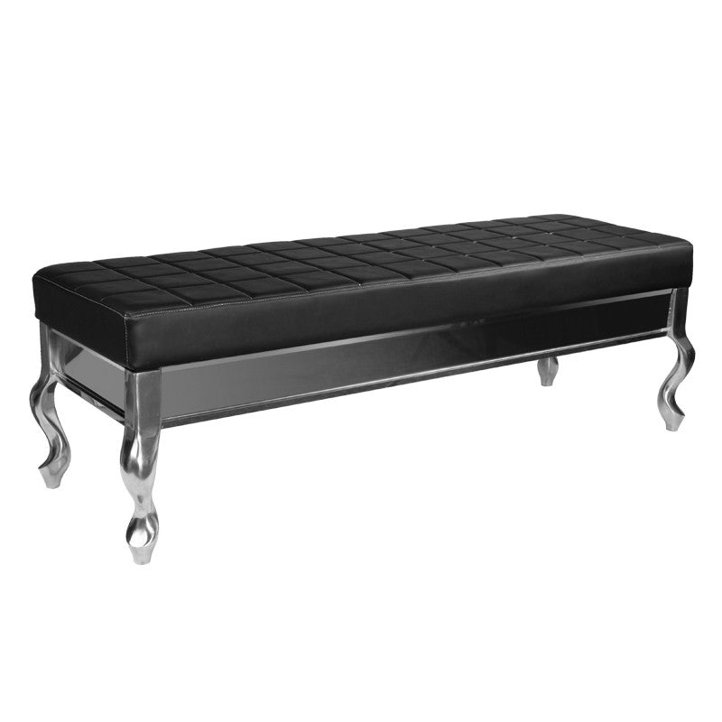 Gabbiano F011 Schwarzes Wartezimmersofa
