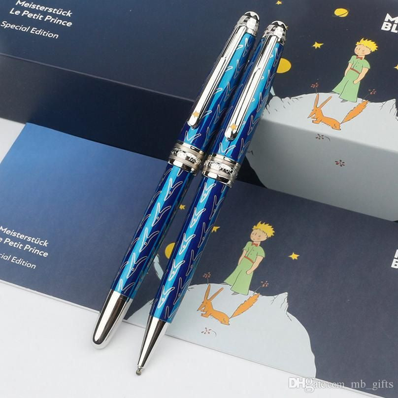 Promotion Dark Designer Pen Prince Petit Smooth Blue Rollerball Pens Ballpoint Writing Wxoss