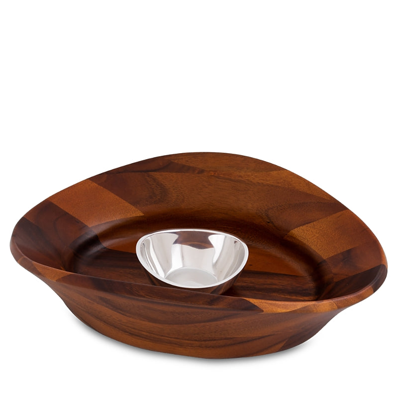 Nambe Ripple Chip and Dip