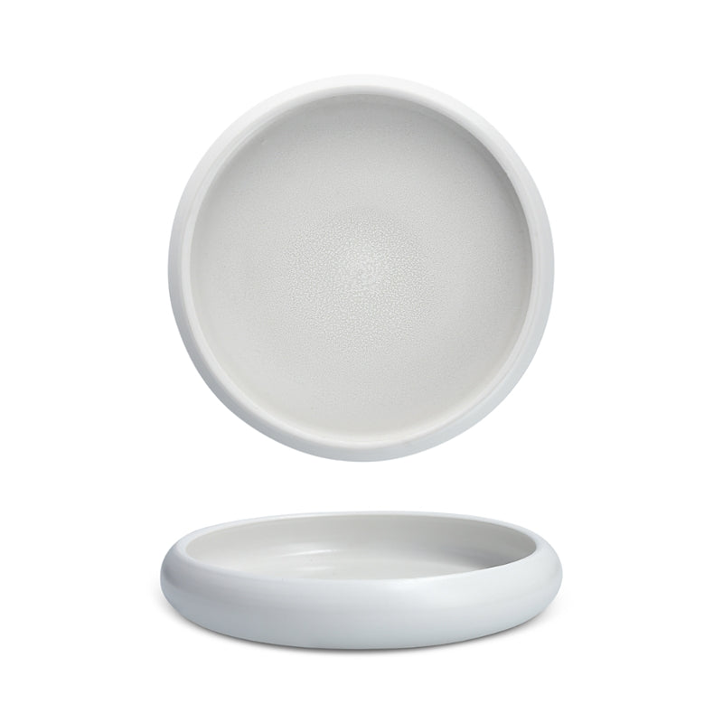 Fortessa Cloud Terre 8.5 Shallow Pasta Bowl, White, Set of 4