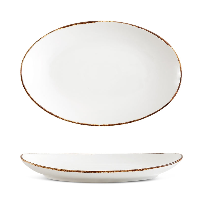 Fortessa Salt Oval Coupe Platter, 12.5