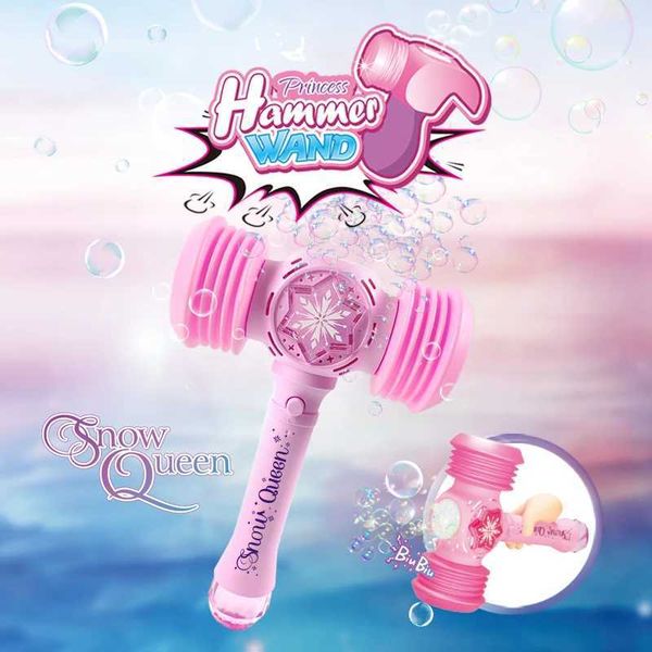 Other Toys 2 In 1 Toy Hammer Automatic Bubble Machine Princess Toys For Girls Over Three Years Old Outdoor Party Toys (No Batteries And BL47