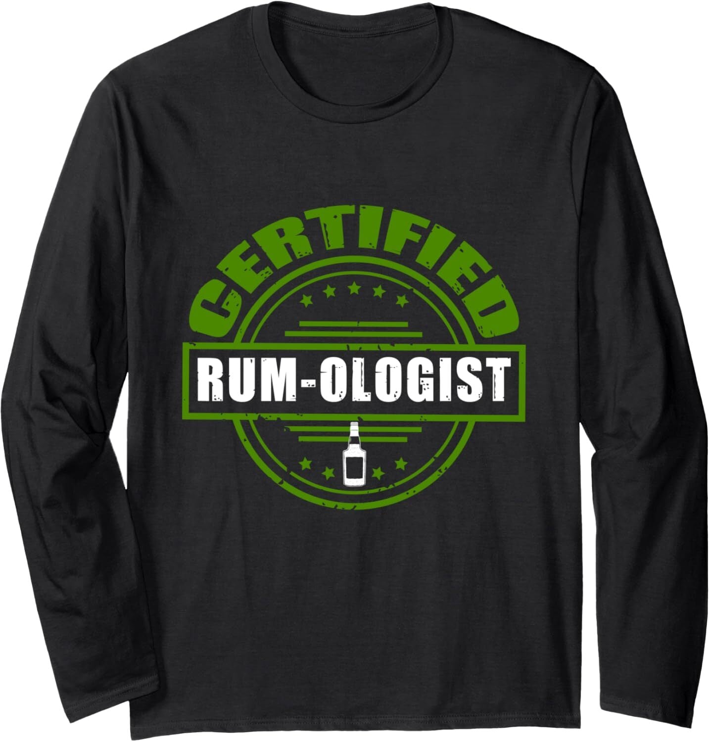 Long Sleeve Shirts for Men sweatshirt Funny Certified RumOlogist Rum Drinks Fan Alcohol Liquor Long Sleeve Tee Streetwear Casual tops clothes