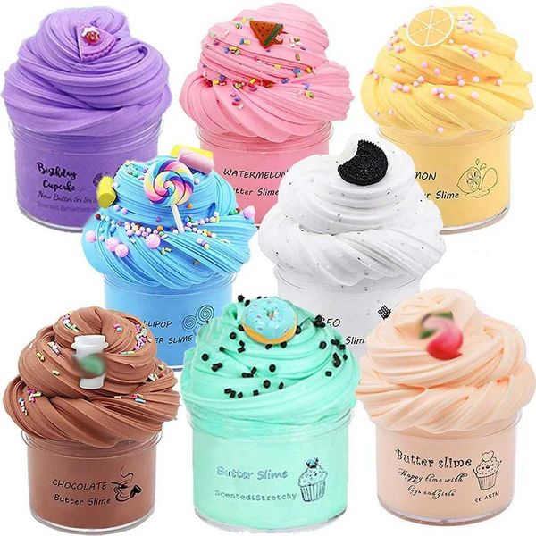 Colored Modeling Clay Slimes Set Toys Education Creativity Toy Soft Charms Rainbow Clay Kawaii Slime Party Toy for Kids Gift Y240801