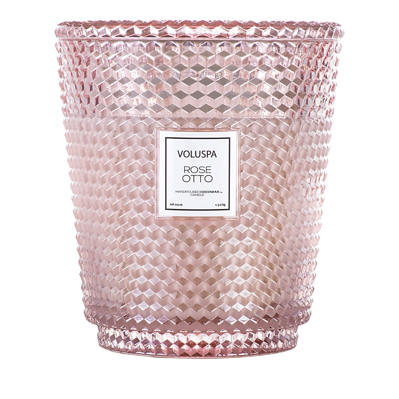 Voluspa Rose Otto 5 Wick Hearth Candle, 114 oz.