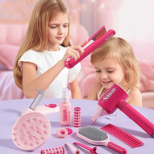 Beleza girl girl beauty salão de beleza fingindo jogar cabeleireiro cabeleireiro de boneca