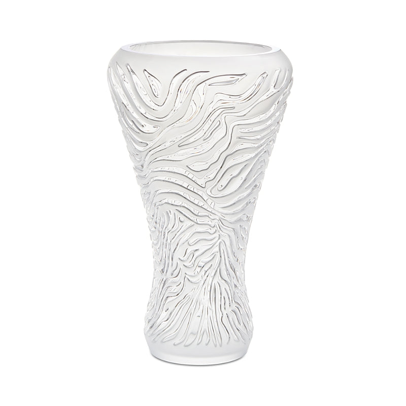 Lalique Zebra Vase in Satin Finish