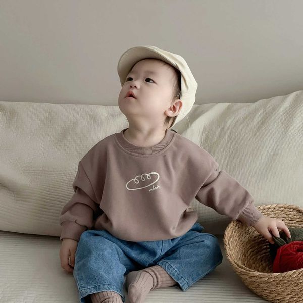 Pullover New autumn baby long sleeved casual sportswear for newborns young children boys cotton cartoon sportswear for infants baby pullover
