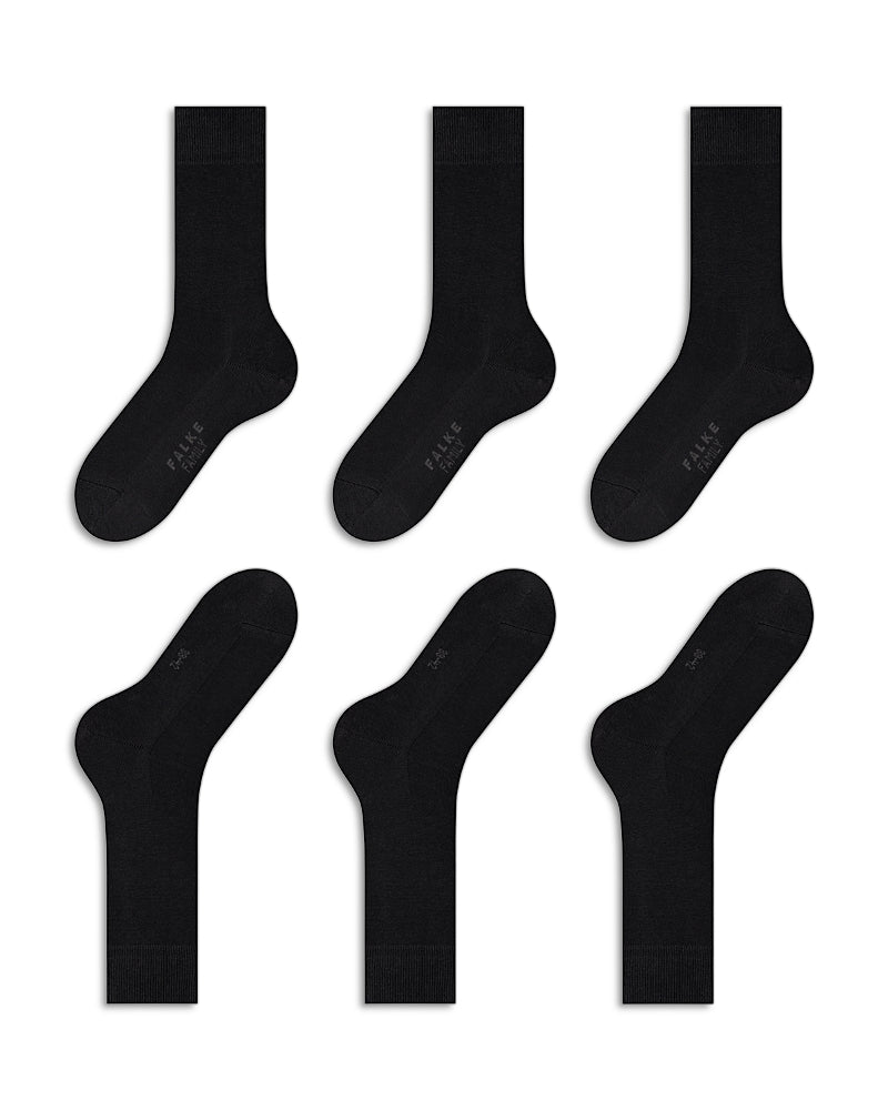 Falke Family Cotton Blend Socks, Pack of 3
