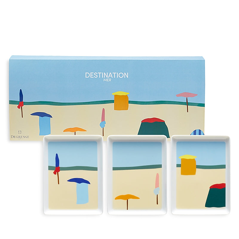 Degrenne Paris Destination Mer Shared Plates, Set of 3