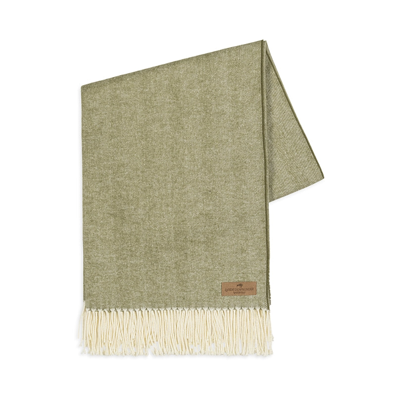 Landsdown Under Herringbone Cotton Blend Throw