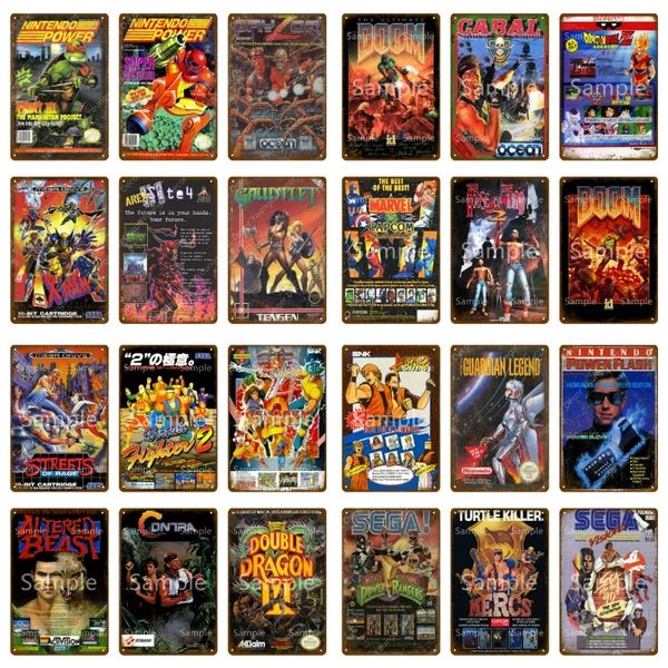 Boom Fight Video Game Metal Tin Sign Retro Poster Wall Decor For House Home Room Vintage Painting Plaque Gaming personalized Sticker decorat
